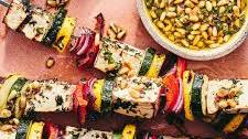 Grilled Tofu and Vegetable Skewers
