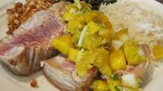 Grilled Tuna Steaks With Mango Salsa
