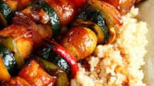 Grilled Veggie Kebabs with Creamer Potatoes & Tofu