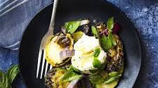 Grilled Zucchini Salad with Lemon Ricotta