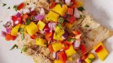 Halibut with Mango Salsa