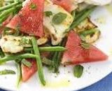 Halloumi, watermelon & mint salad