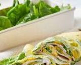 Ham and Spinach Egg Wrap