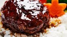 Hamburger Steak with Teriyaki Sauce