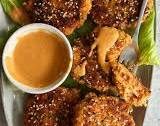 Harissa Sesame Salmon Patties
