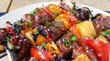 Hawaiian Beef Skewers