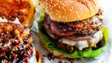Hawaiian Teriyaki Burgers with Grilled Pineapple