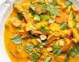 Healing Ginger Coconut Chicken Brown Rice Soup