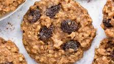 Healthy Banana Oatmeal Raisin Cookies