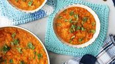 Healthy Curried Red Lentil and Quinoa Vegetable Soup