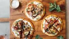 Healthy Flatbread Pizza with Eggplant and Ricotta