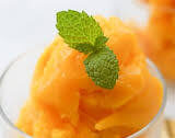 Healthy Homemade Mango Sorbet (with Ice Cream Maker)