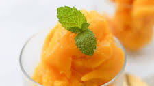 Healthy Homemade Mango Sorbet (with Ice Cream Maker)