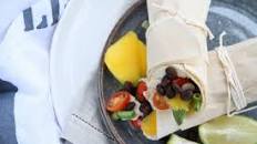 Healthy Mango & Black Bean Breakfast Burrito
