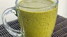 Healthy Vanilla Matcha Frappe with Chia Seeds