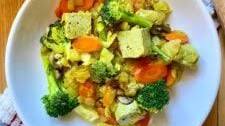 Heart-Healthy Curried Pumpfu Stir-Fry