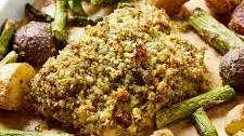 Herb Crusted Baked Halibut