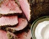Herb-Crusted Roast Beef with Horseradish Cream