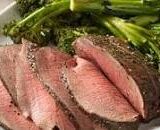 Herb-Crusted Sirloin Tip Roast with Creamy Horseradish-Chive Sauce