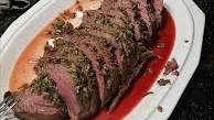 Herb and Garlic Roast Tenderloin with Creamy Horseradish Sauce