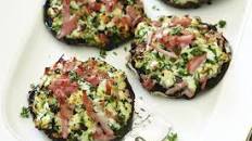 Herb and ricotta stuffed mushrooms