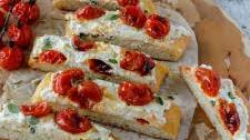 Herbed Ricotta and Roasted Tomato Focaccia