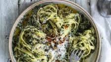 Hetty McKinnon's spinach and walnut pesto pasta