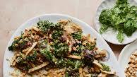 Hetty's ginger-peanut warm kale salad