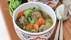 Homemade Albondigas Soup
