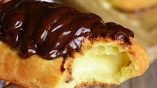 Homemade Boston Cream Eclair