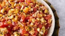 Homemade Peach Salsa with Corn