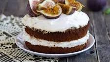 Honey Cake with Ricotta frosting and Figs