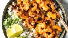 Honey Chipotle Shrimp with Cilantro Lime Rice