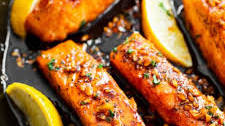 Honey Garlic Salmon {Paleo}