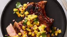 Honey-Glazed Pork Chops With Mango Salsa