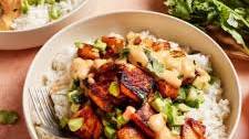 Honey Glazed Salmon Bowls