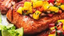 Honey Lime Salmon with Mango Salsa