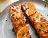 Honey Orange Juice Glazed Salmon