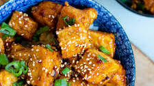 Honey Sesame Pan-Fried Tofu