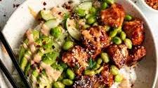 Honey Sriracha Salmon Bowls