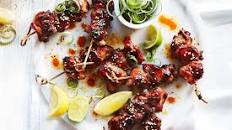 Honey and soy chicken skewers