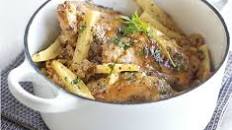 Honey mustard chicken pot with parsnips