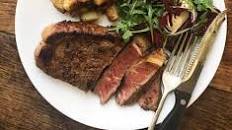 Honey & mustard steak with mushrooms
