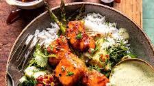 Hot Honey Crispy Salmon Bowls