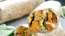 Hummus Wrap with Roasted Vegetables