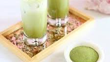 ICED COCONUT GINGER MATCHA LATTE
