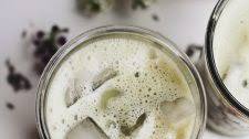 Iced Matcha Latte with Lavender Honey