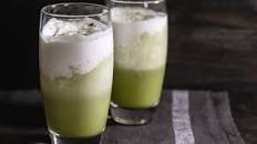 Iced Matcha and Coconut Latte
