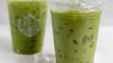 Iced Pineapple Matcha Latte Drink Recipe