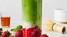 Iced Strawberry Matcha Latte